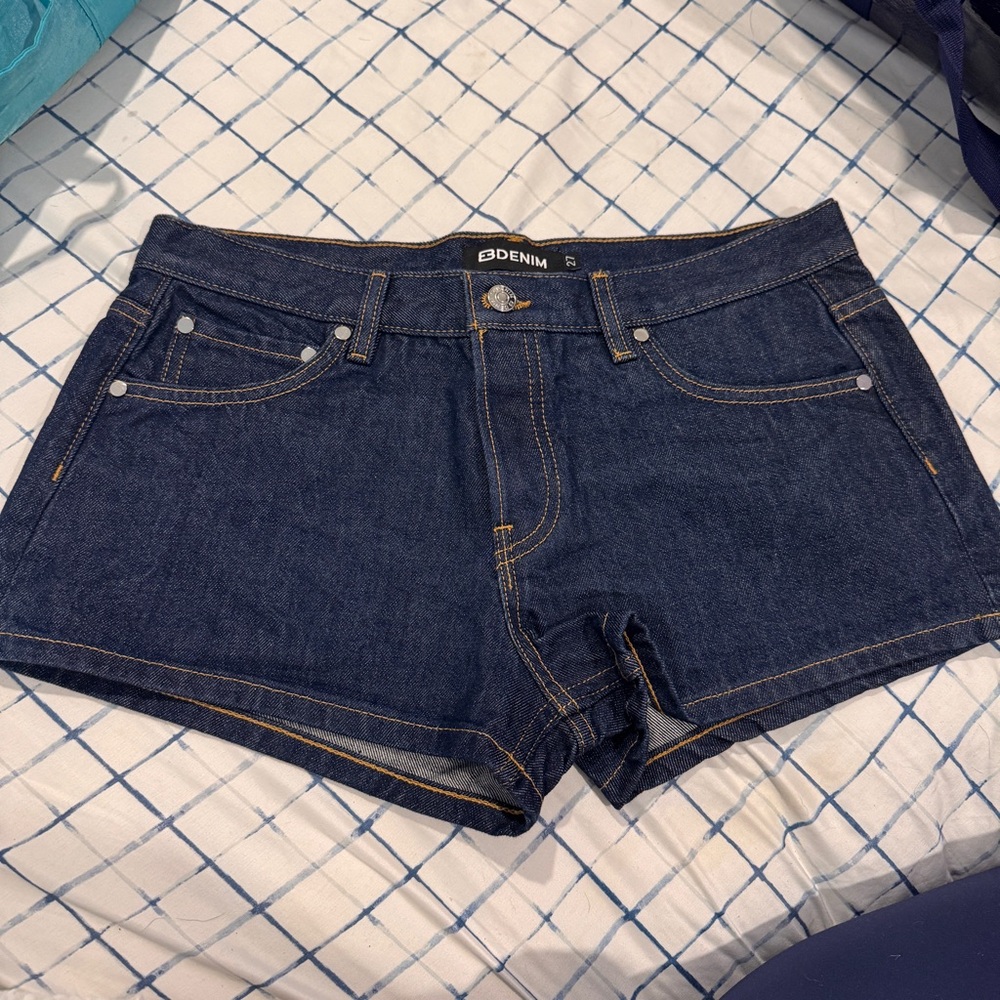 EB Denim Dark Blue Jean Shorts